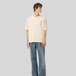 Load image into Gallery viewer, BEIGE COTTON AMI DE COEUR PATCH T-SHIRT