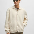 Load image into Gallery viewer, REGULAR-FIT JACKET IN TEDDY FABRIC