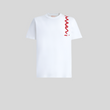 Load image into Gallery viewer, White organic cotton T-shirt with Marni Mending logo