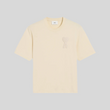 Load image into Gallery viewer, BEIGE COTTON AMI DE COEUR PATCH T-SHIRT