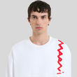 Load image into Gallery viewer, White cotton sweatshirt with Marni Mending logo