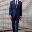 Load image into Gallery viewer, Ultra Slim Blue Performance Wedding Suit