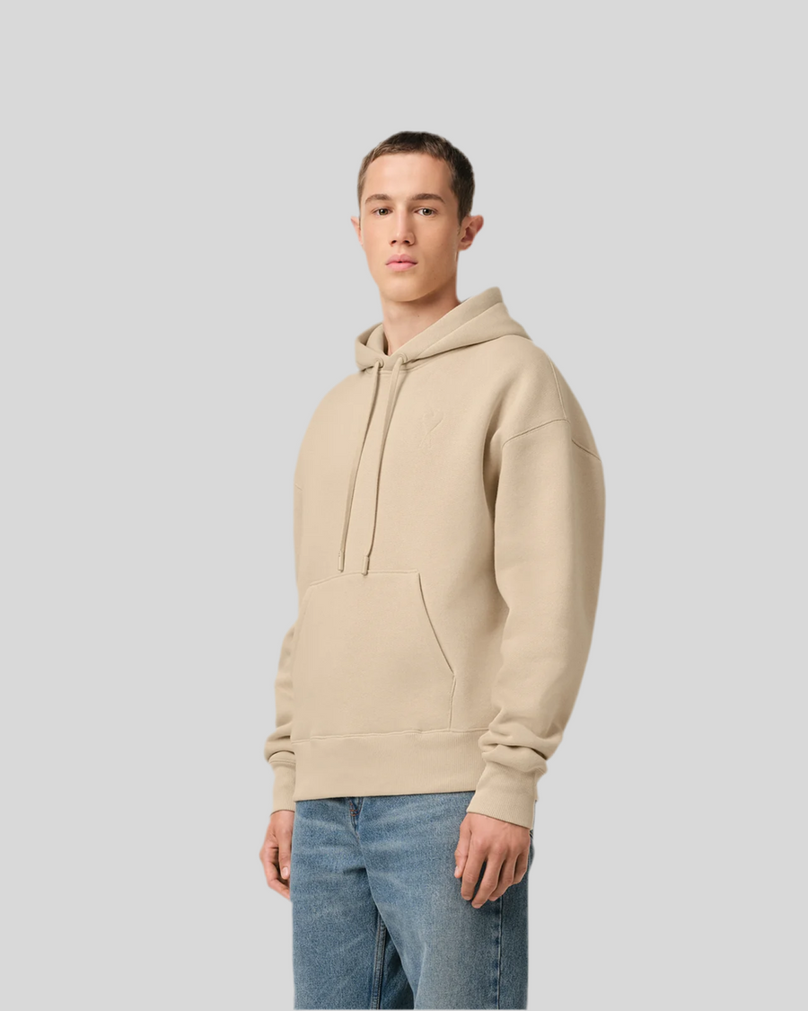 BEIGE COTTON AMI DE COEUR HOODIE