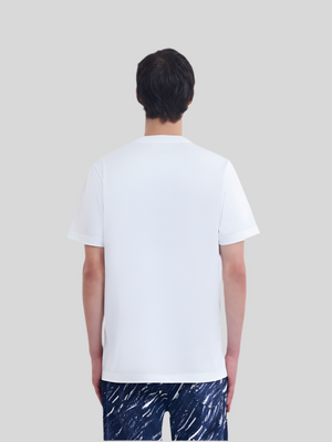 White organic cotton T-shirt with Marni Mending logo