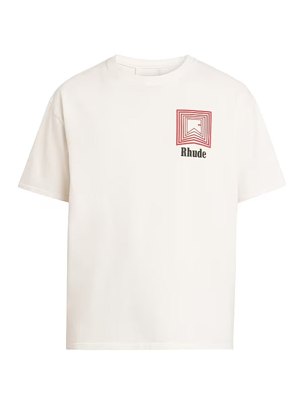 Rhude Chevron logo repeat tee