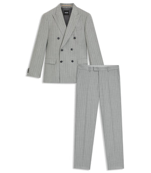 Striped v wool DB suit
