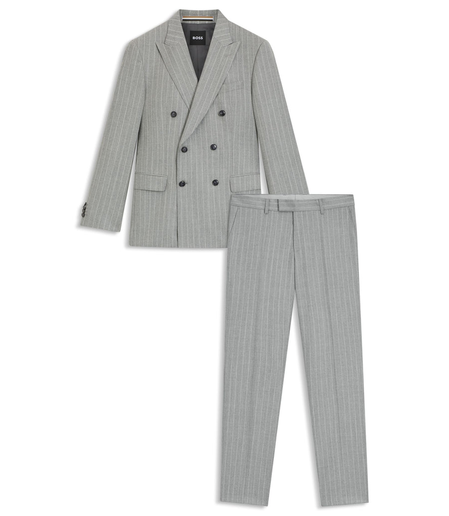Striped v wool DB suit