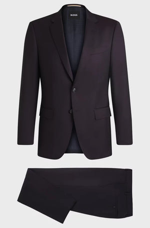 BOSS WOOL SUIT BLACK