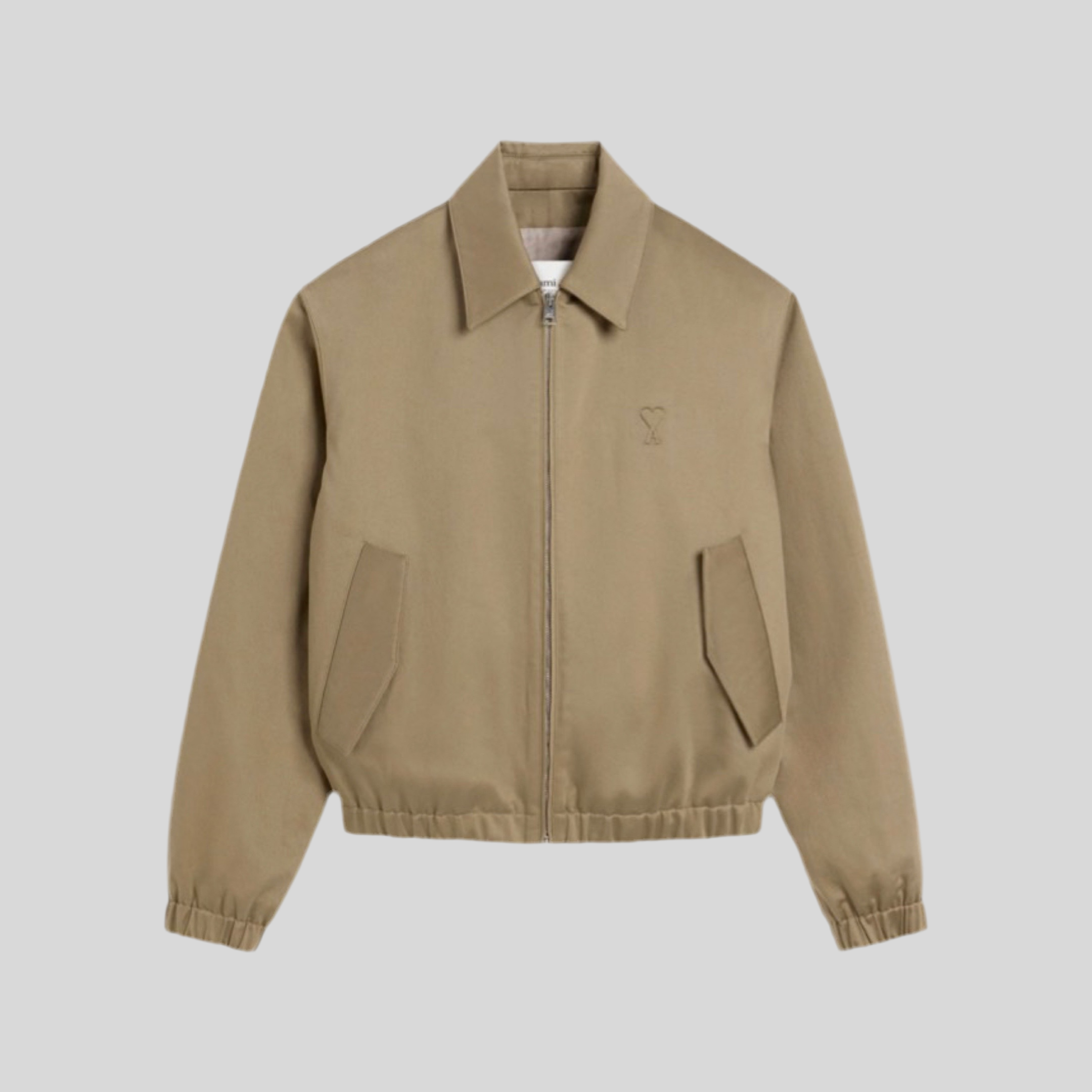 AMI｜JACKETS (FJK002 VI0007 001) Bomber jacket AMI Zip Bomber Jacket FJK002.VI0007 | FLEXDOG