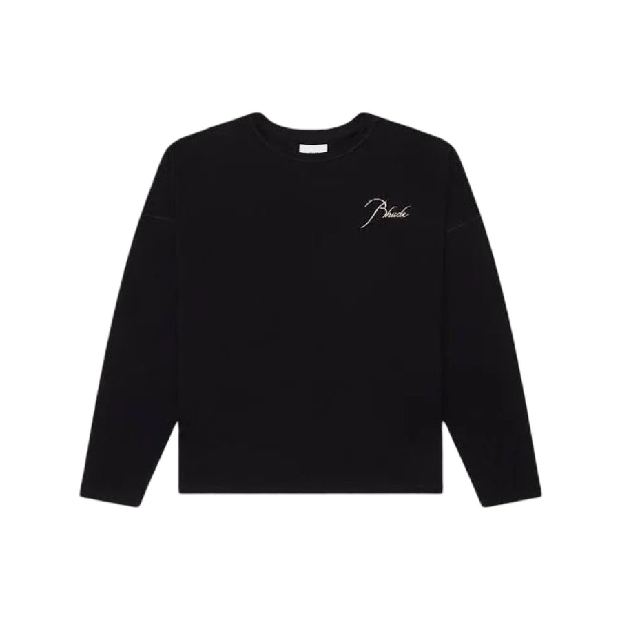 Rhude classique reverse LS tee black/white