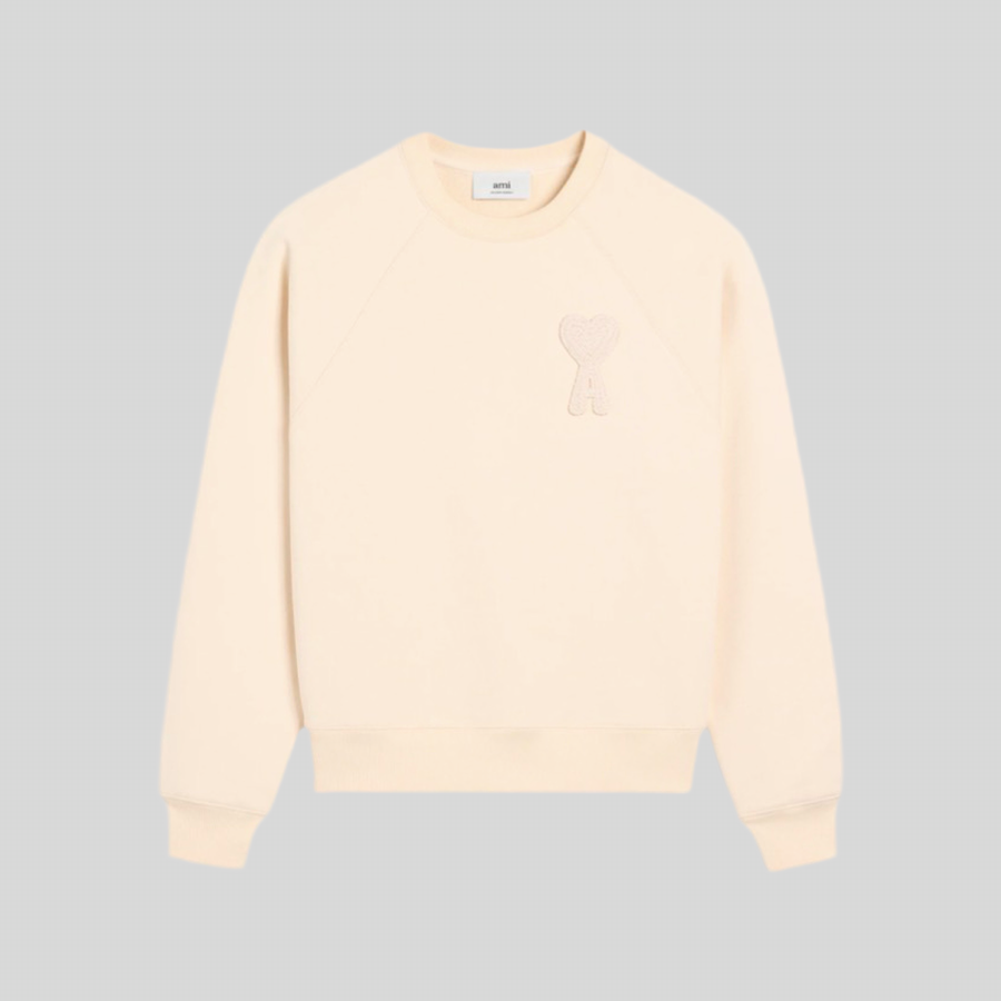 COTTON AMI DE COEUR PATCH SWEATSHIRT