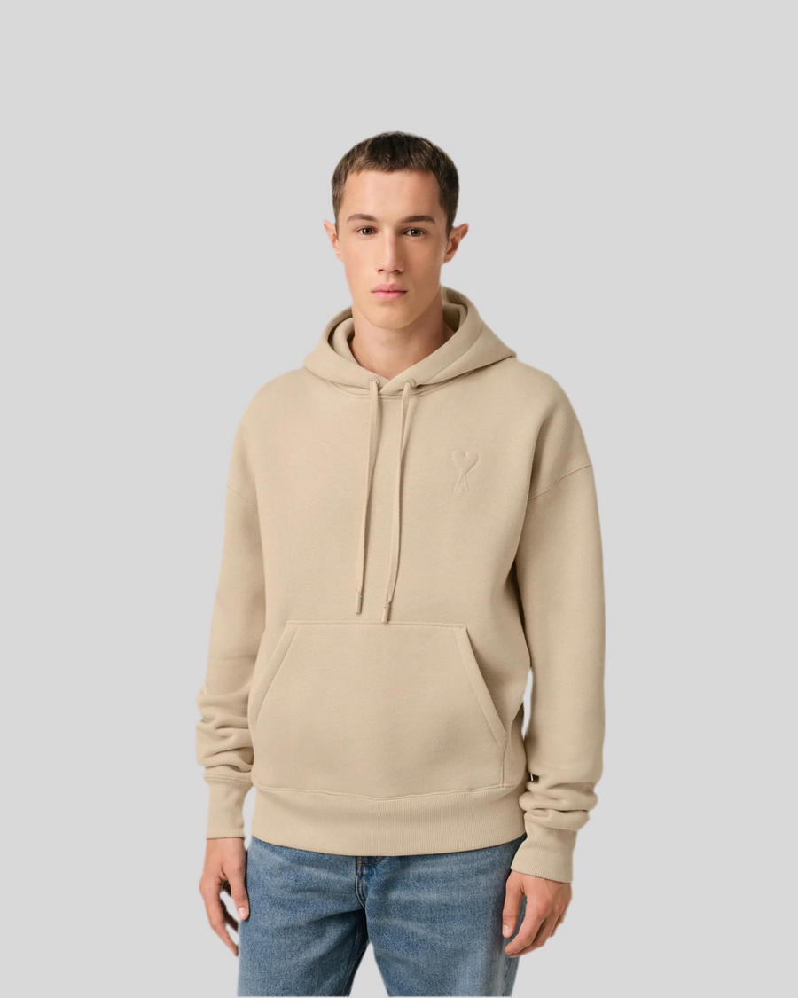 BEIGE COTTON AMI DE COEUR HOODIE