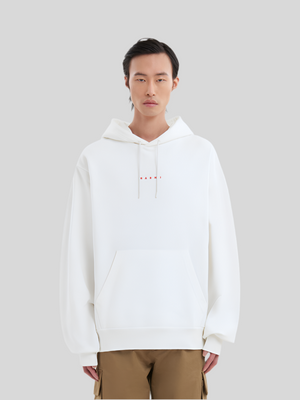 Marni logo organic cotton hoodie