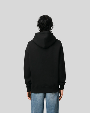 BLACK COTTON AMI DE COEUR HOODIE