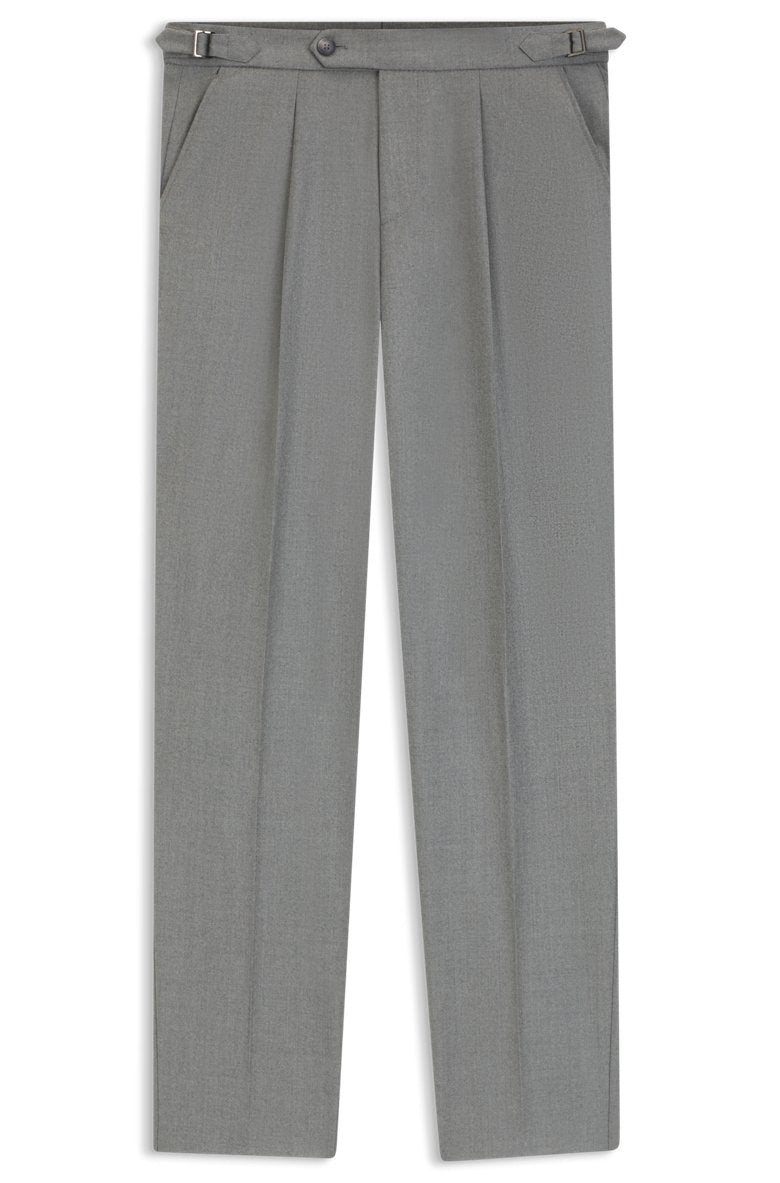 Boss Tapered fit pleated trousers