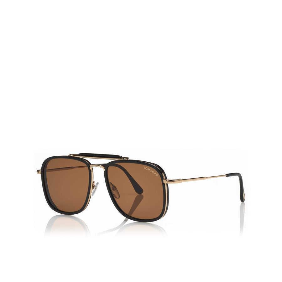 Buy Tom Ford HUCK FT 0665 DARK HAVANA/GREY 56/17/145 men Sunglasses at  Amazon.in