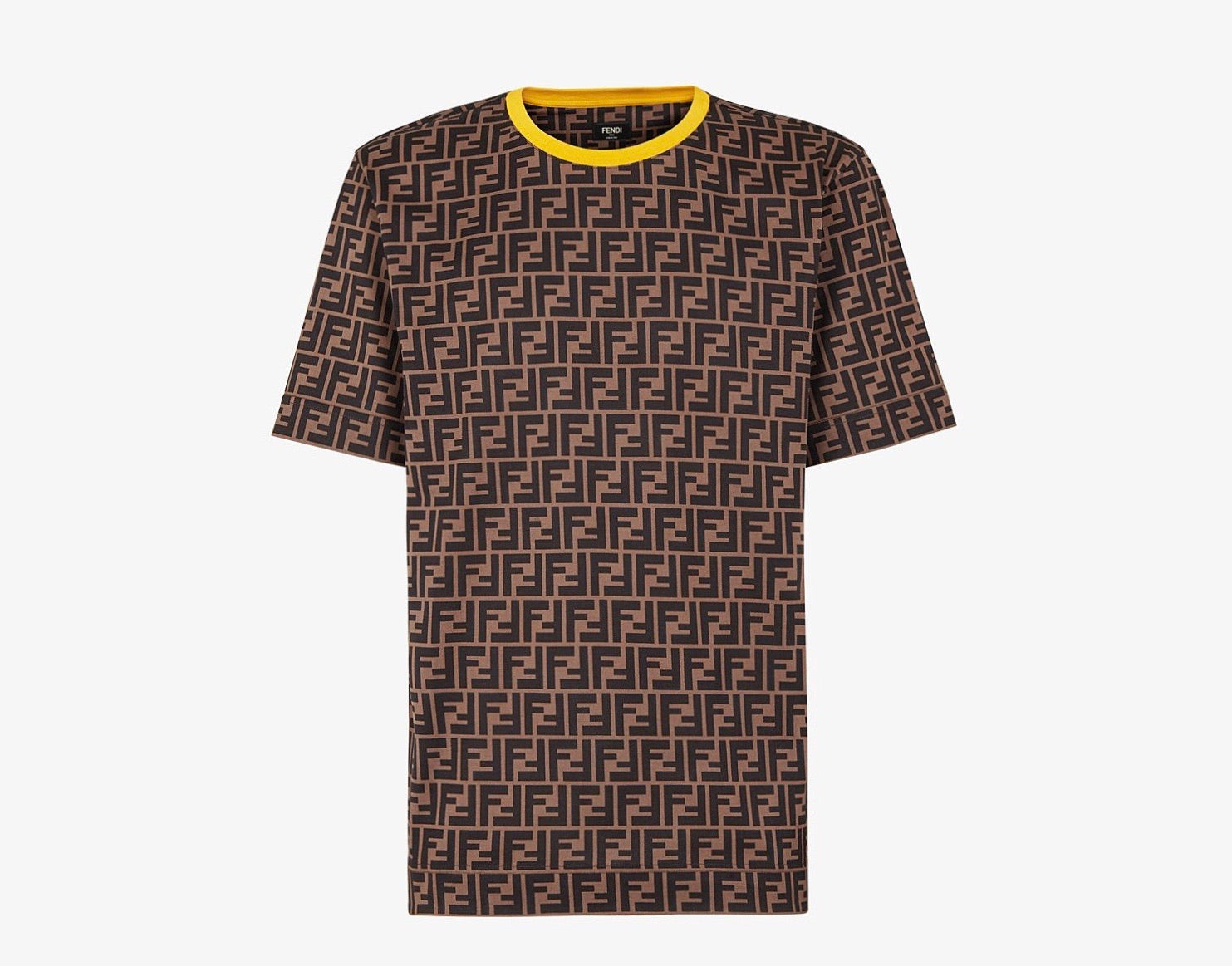 T-shirt Fendi Brown size S International in Cotton - 39720013