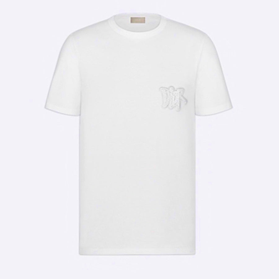 DIOR x SHAWN STUSSY OVERSIZED TSHIRT WITH LOGO BEE EMBROIDERY
