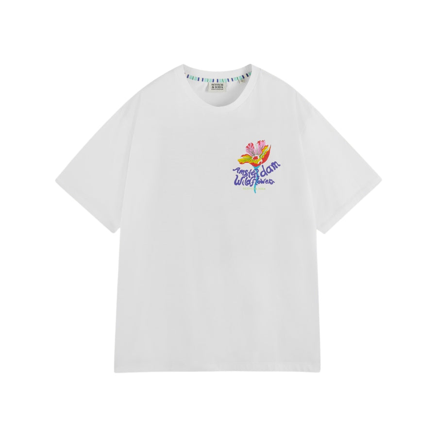 Relaxed fit organic cotton artwork T-shirt