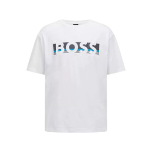 BOSS color-block logo tee