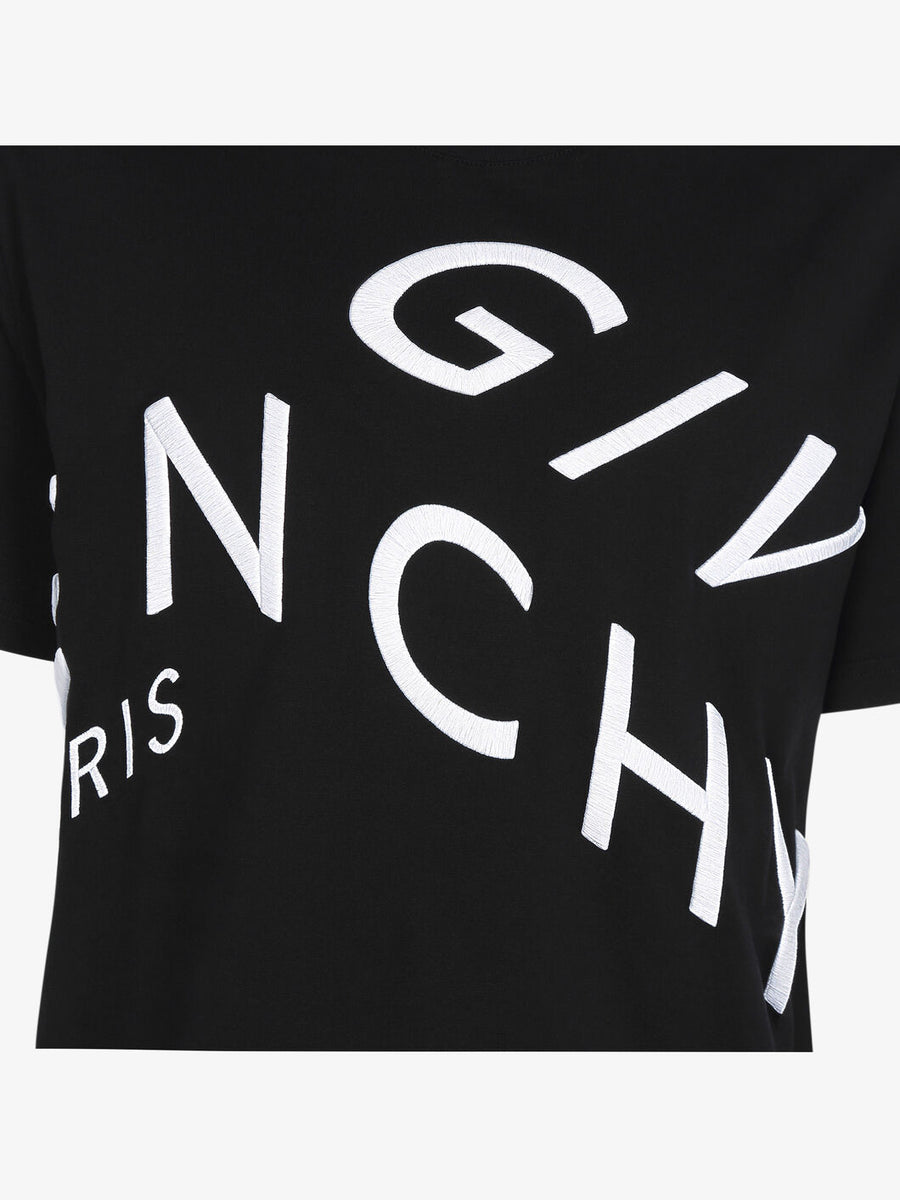 GIVENCHY REFRACTED SLIM FIT EMBROIDERED T-SHIRT