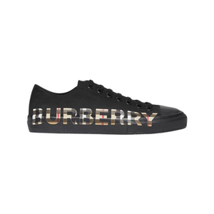 Burberry checked-logo-print sneakers