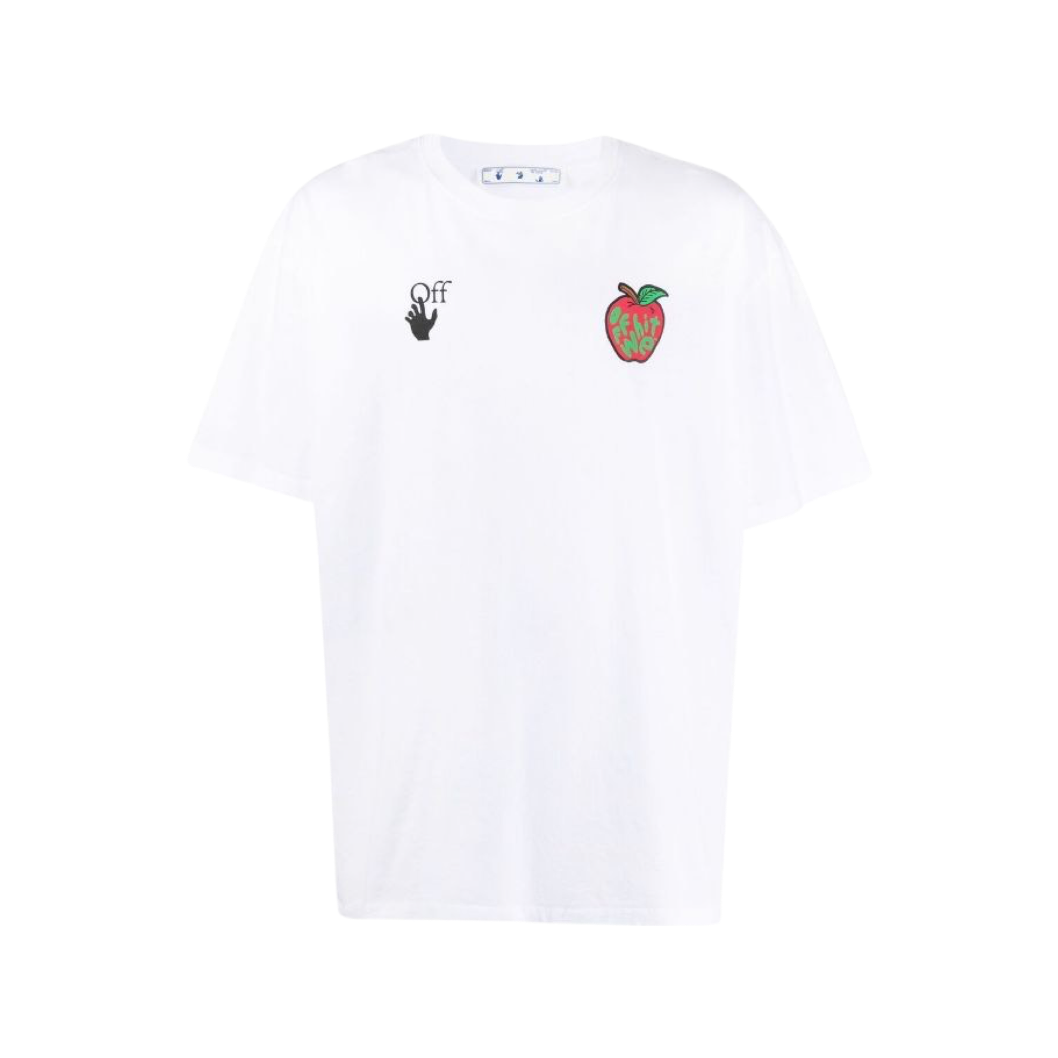Off-White apple-print over T-shirt Kravat