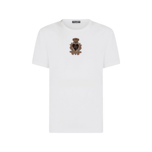 Dolce and Gabbana embroidered royal logo T-shirt